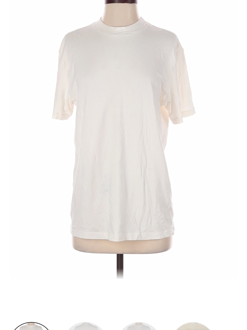SKIMS Short Sleeve Boyfriend Tshirt in White